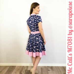 wrap dress M7081 - McCall's pattern - Sara Poiese