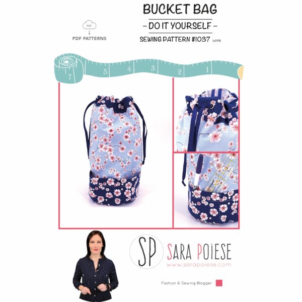 blog pattern 1037 | Sara Poiese | bucket Bag | tutorial e cartamodello
