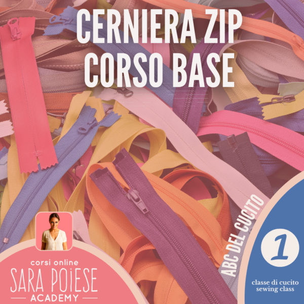 cerniera zip - applicare cerniera zip - corso online