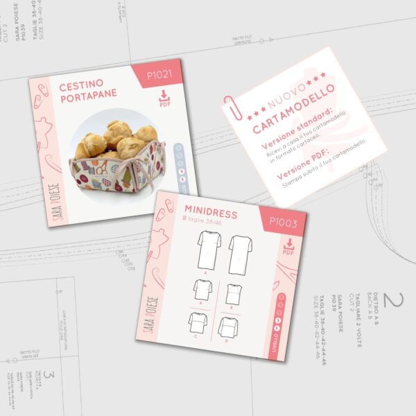 Sostieni #iocucioconsara: Nuovi cartamodelli