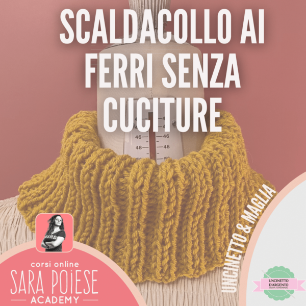 Scaldacollo ai ferri da maglia senza cuciture