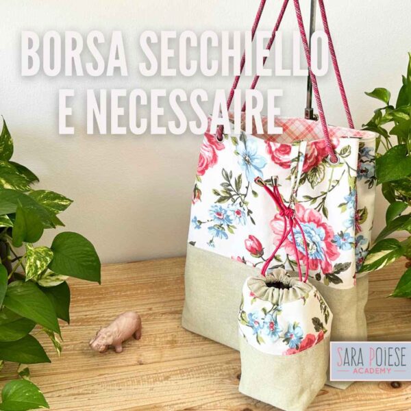 Borsa secchiello e necessaire