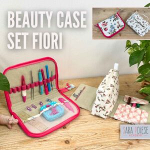 Beauty case set fiori